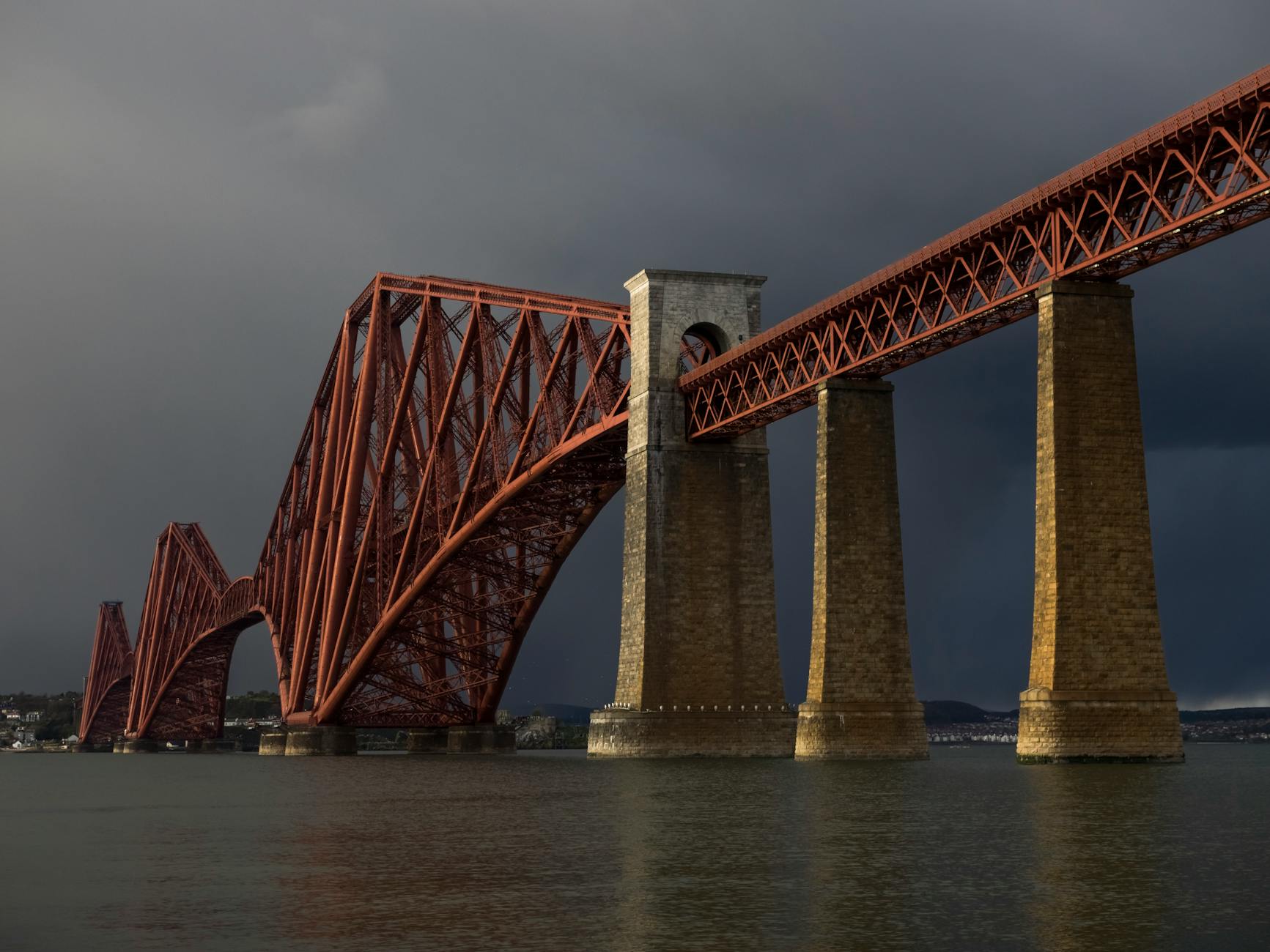 forth bridge edinburgh scotland great britain