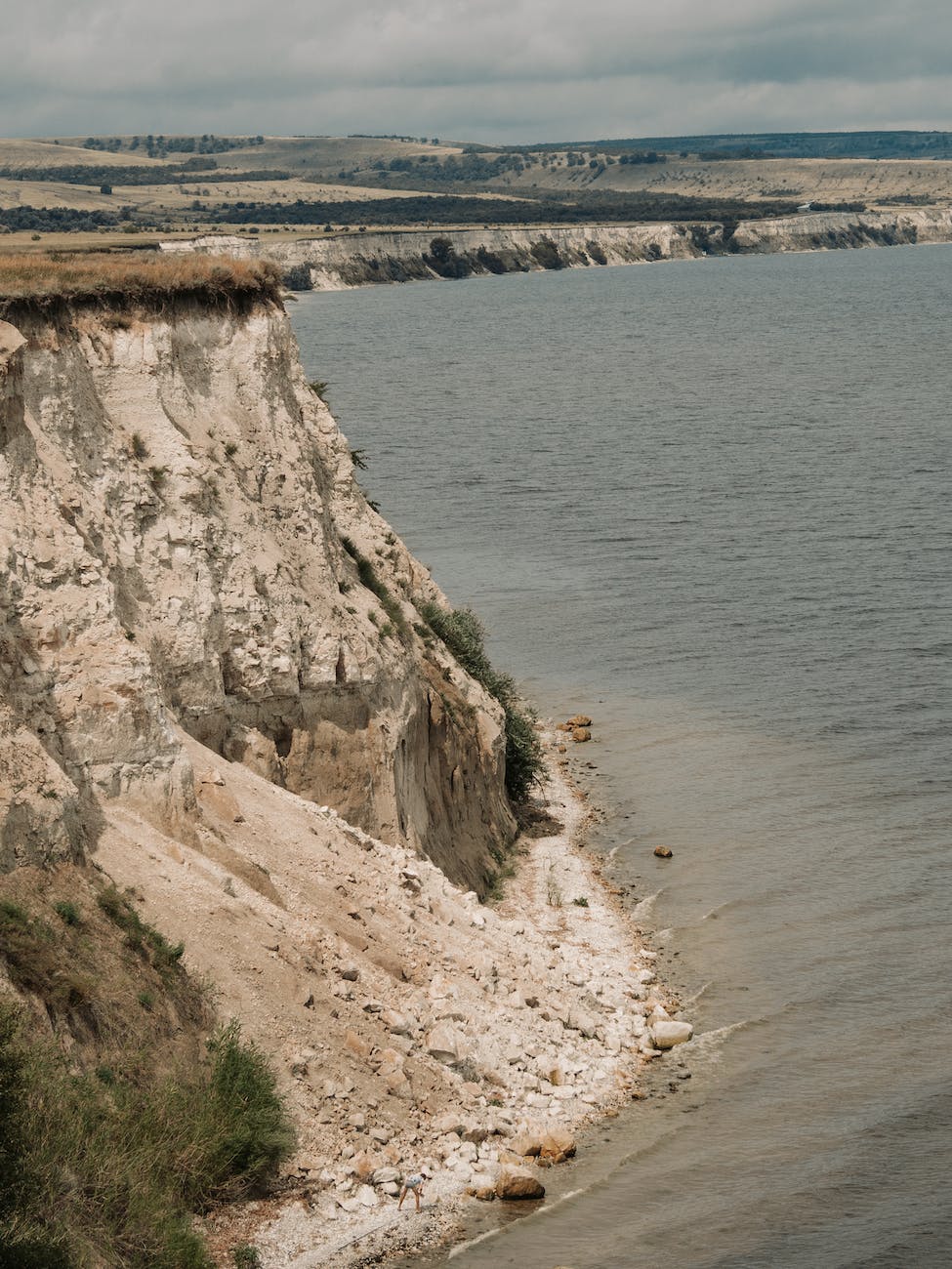 chalk cliffs seaside