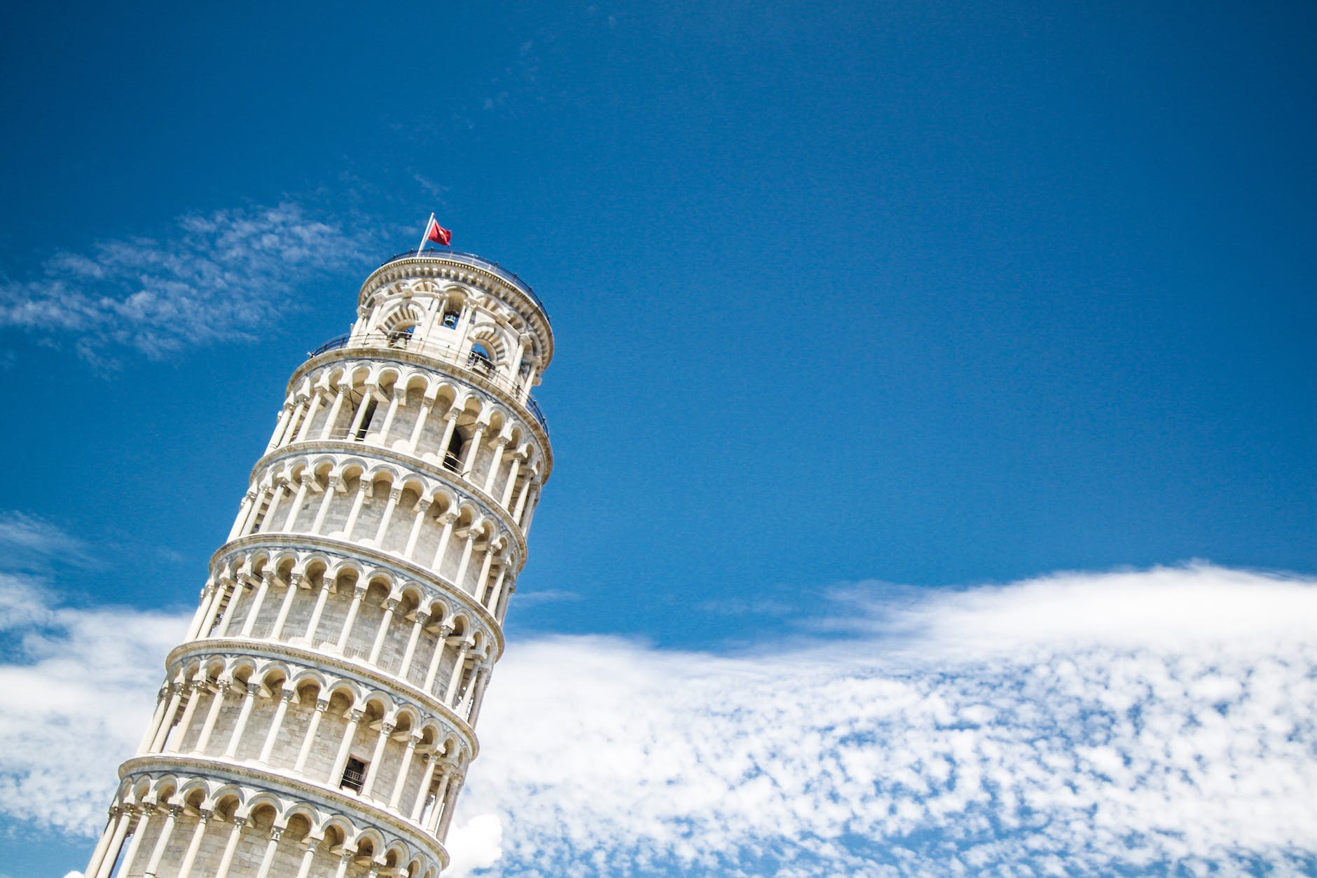 low angle view of tower against blue sky