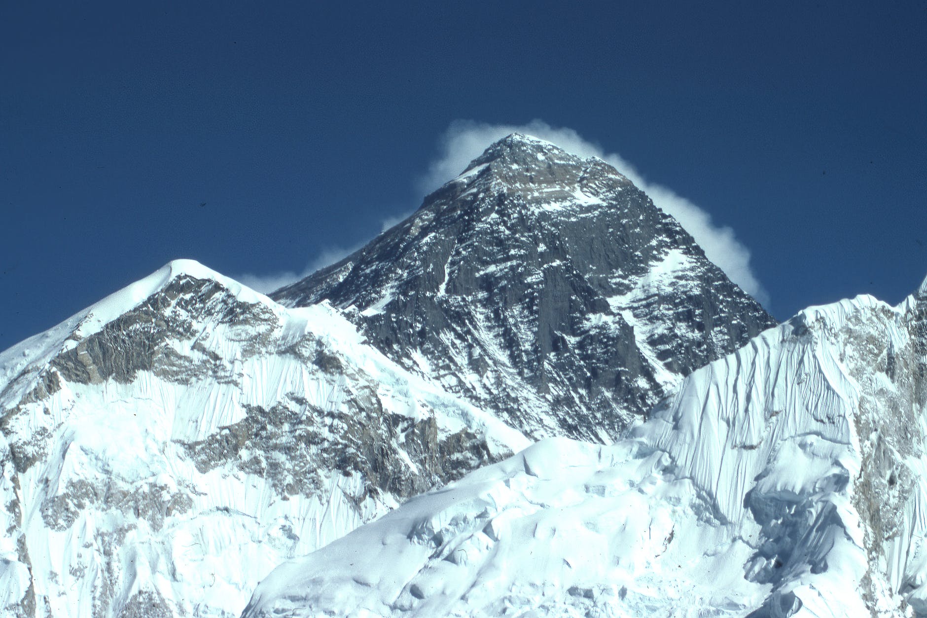 snow capped mountain peak